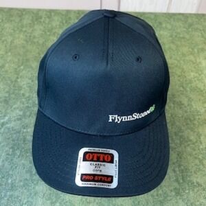 Otto Pro Style Classic Fit Black Baseball Cap FlynnStoned Logo OSFM